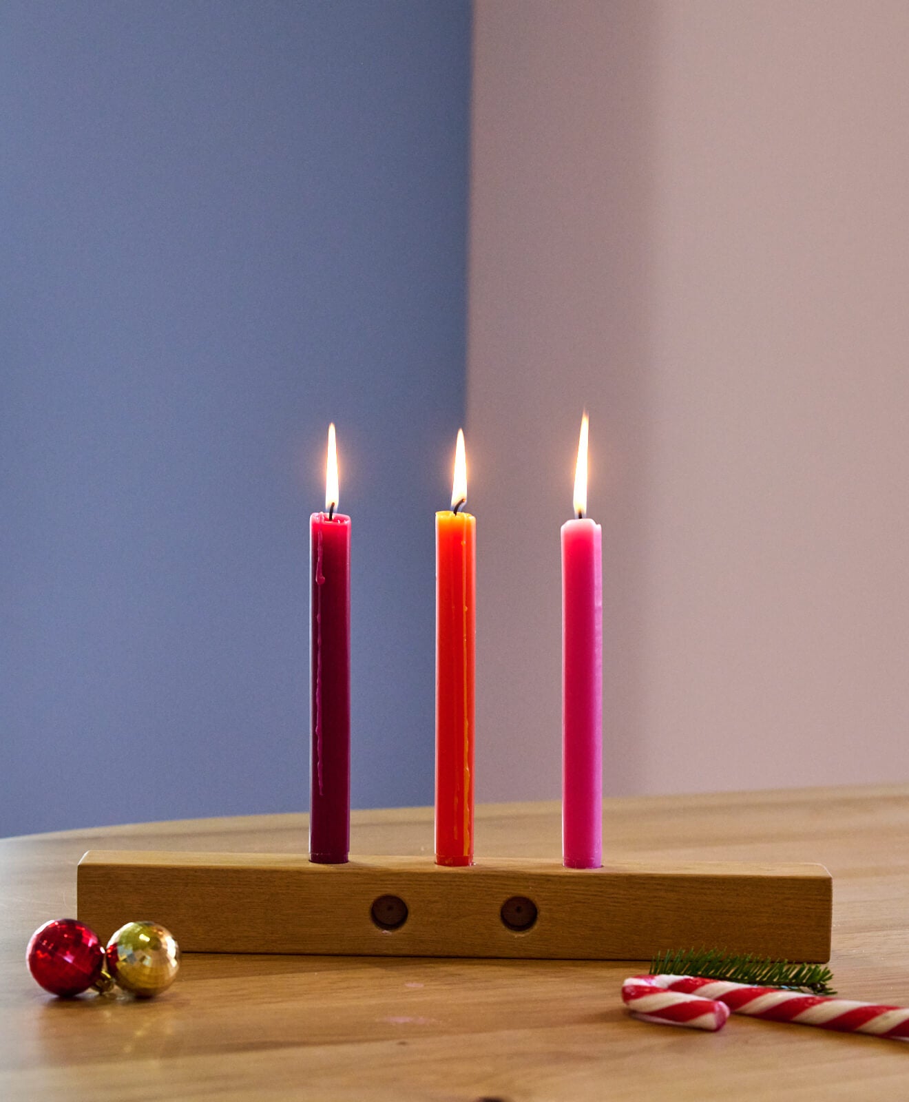 Adventskranz Holz Kerzenständer "Kawentskranz"