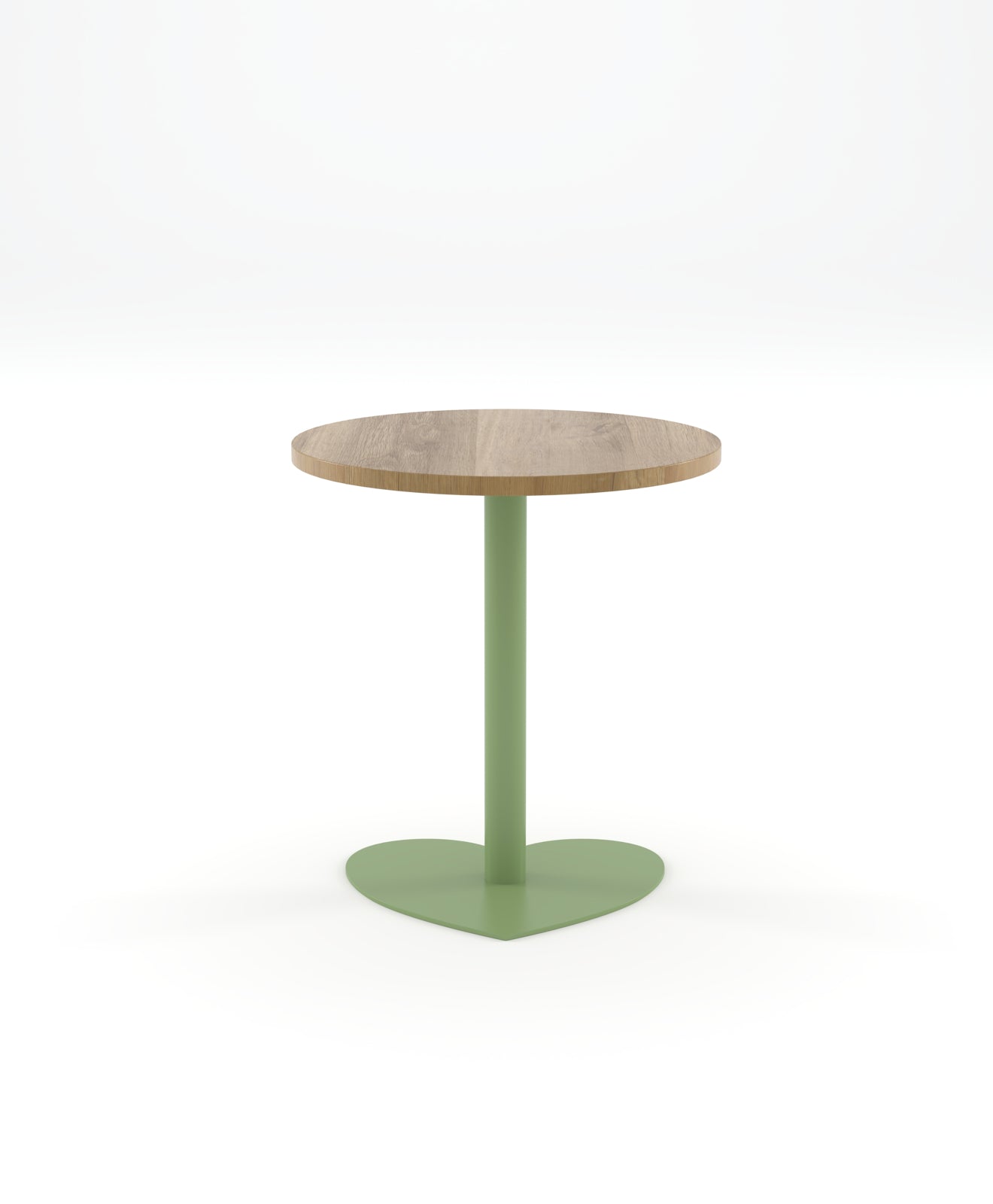 Bistrotisch rund Holz & Stahl HERZ