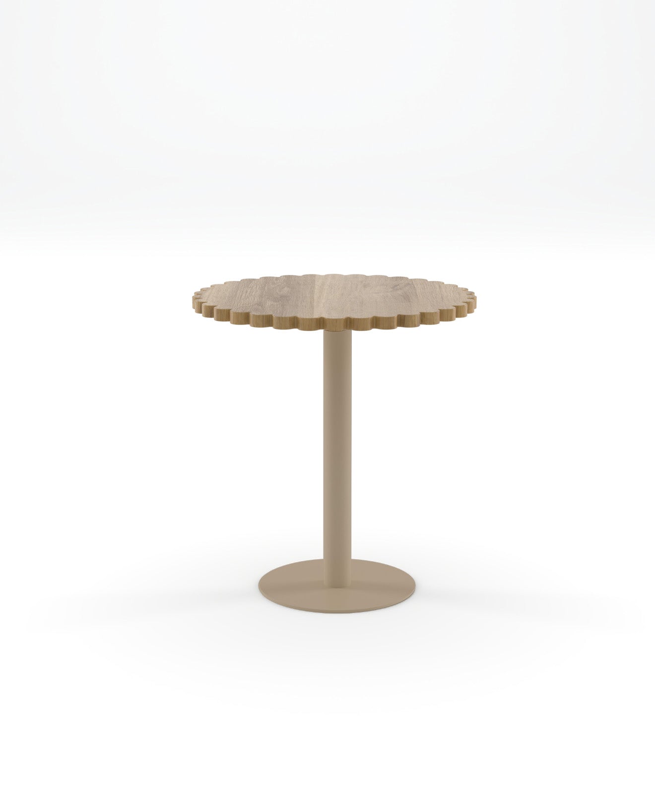 Bistrotisch rund Holz & Stahl BLUME 70 cm Ø