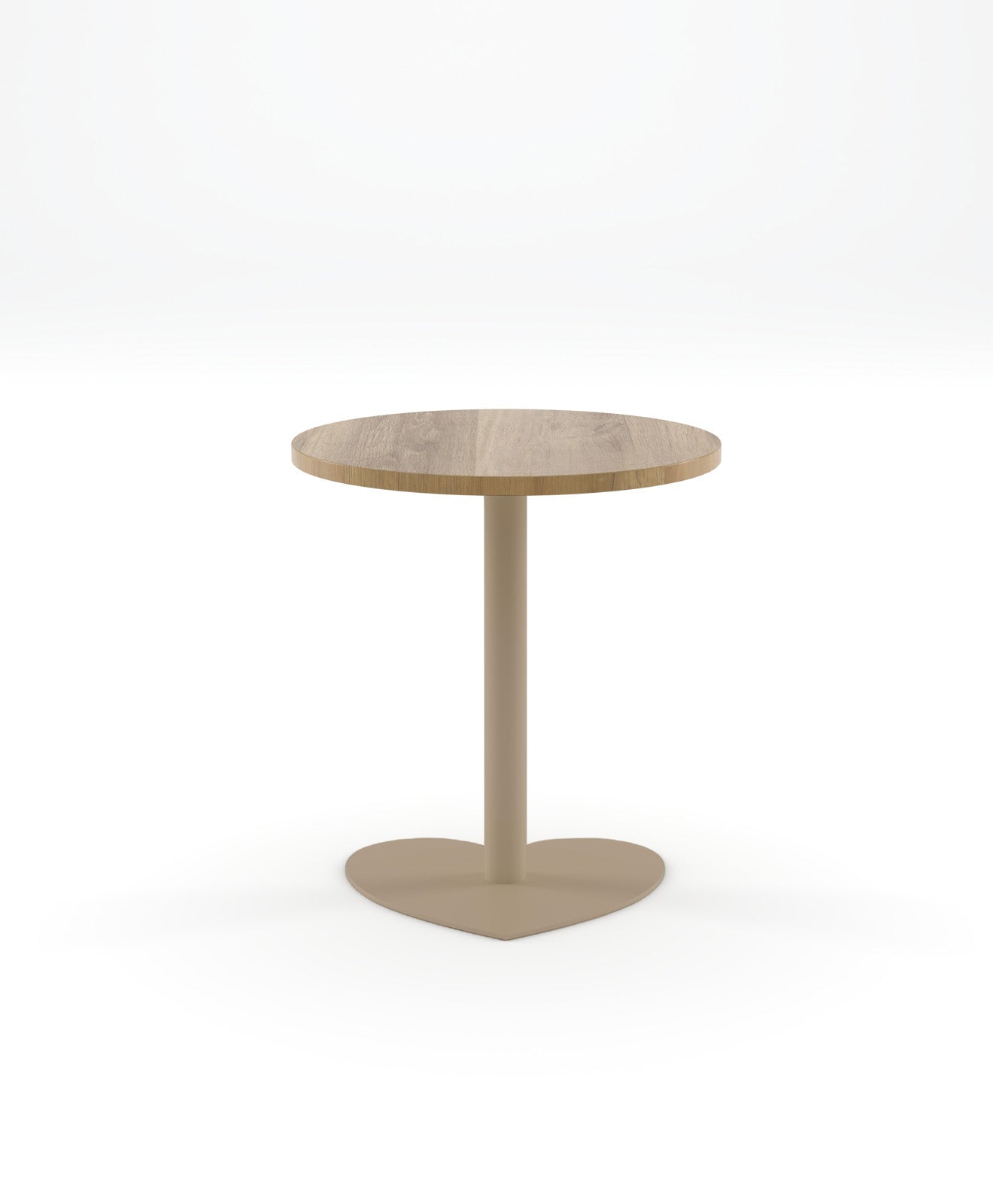 Bistrotisch rund Holz & Stahl HERZ 70 cm Ø