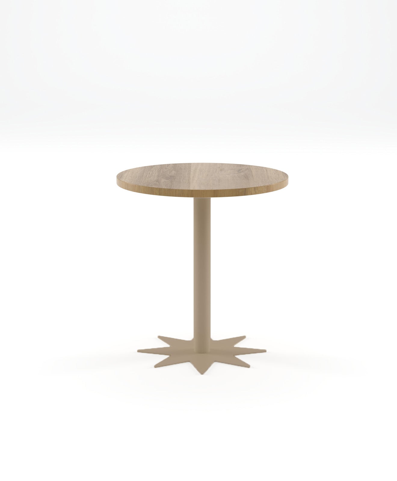 Bistrotisch rund Holz & Stahl STERN 70 cm Ø