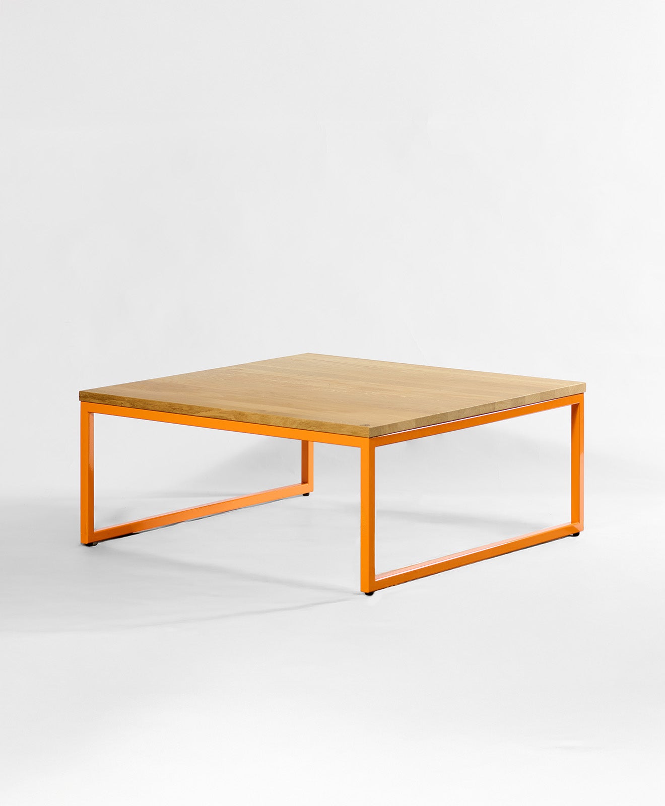 Couchtisch Holz & Metall TALON in Reinorange