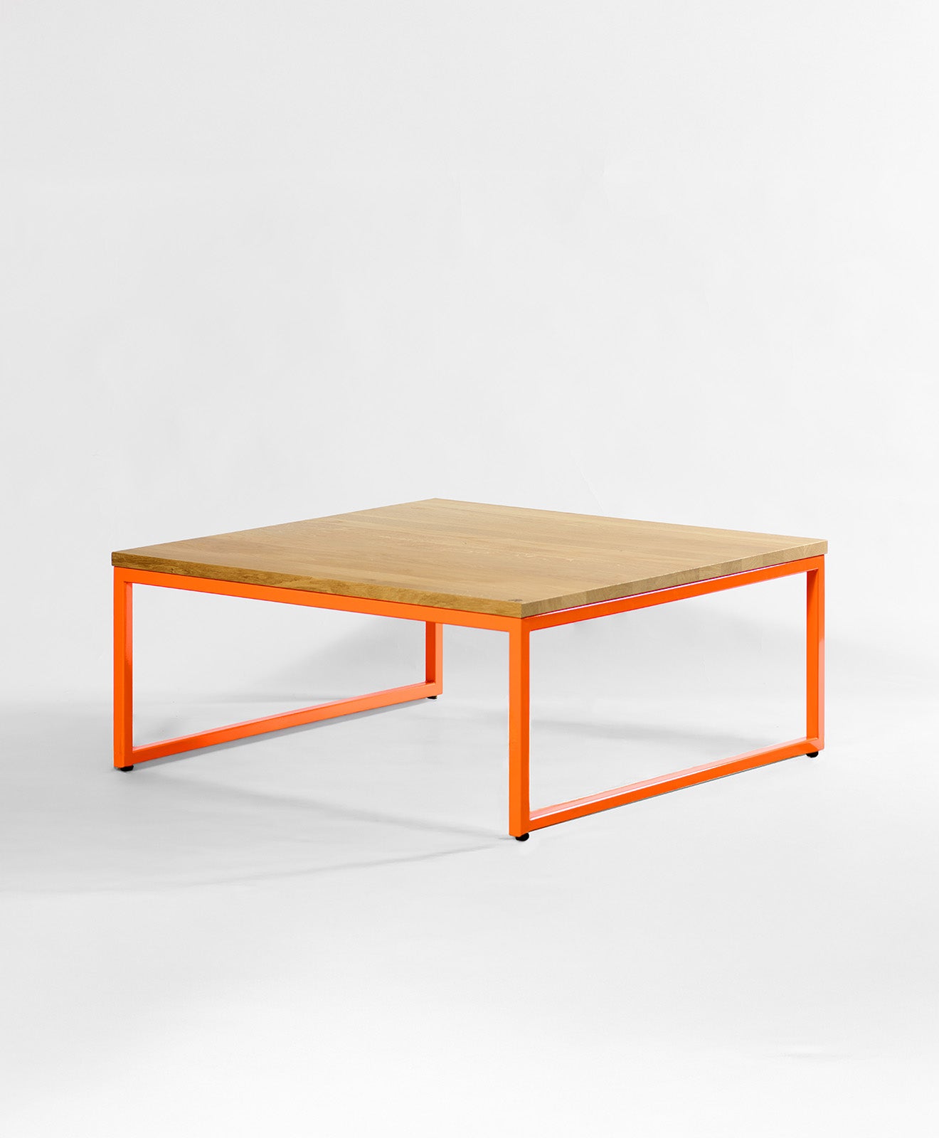 Couchtisch Holz & Metall TALON in Neonorange