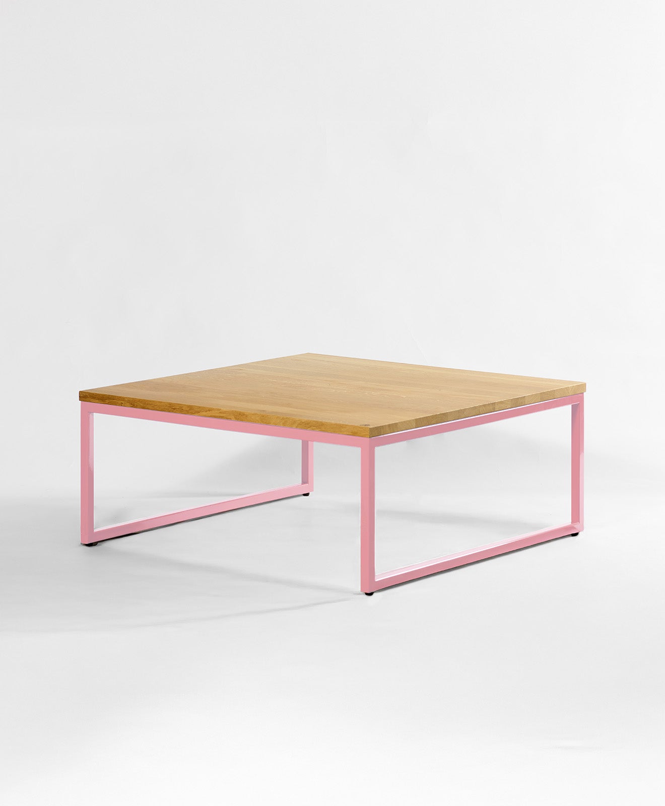 Couchtisch Holz & Metall TALON in Hellrosa