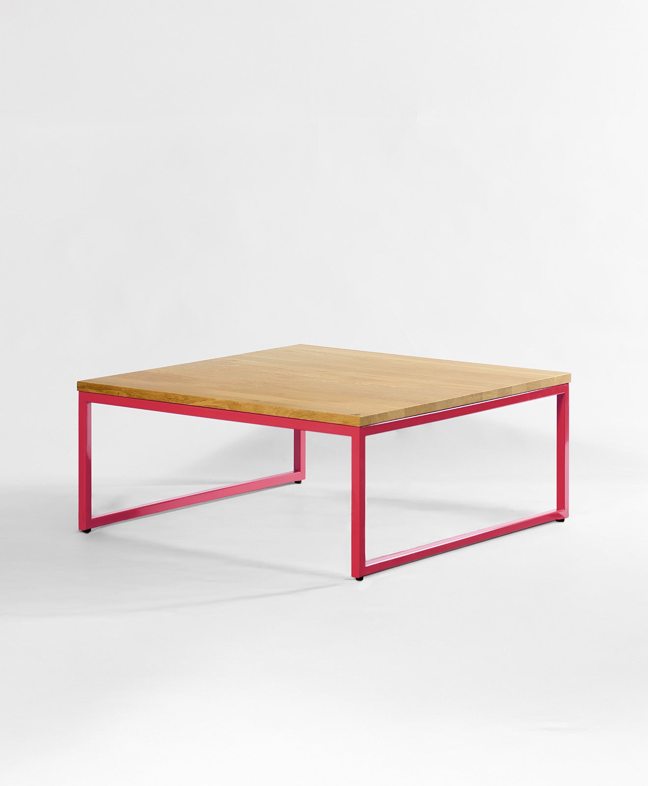 Couchtisch Holz & Metall TALON in Erdbeerrot