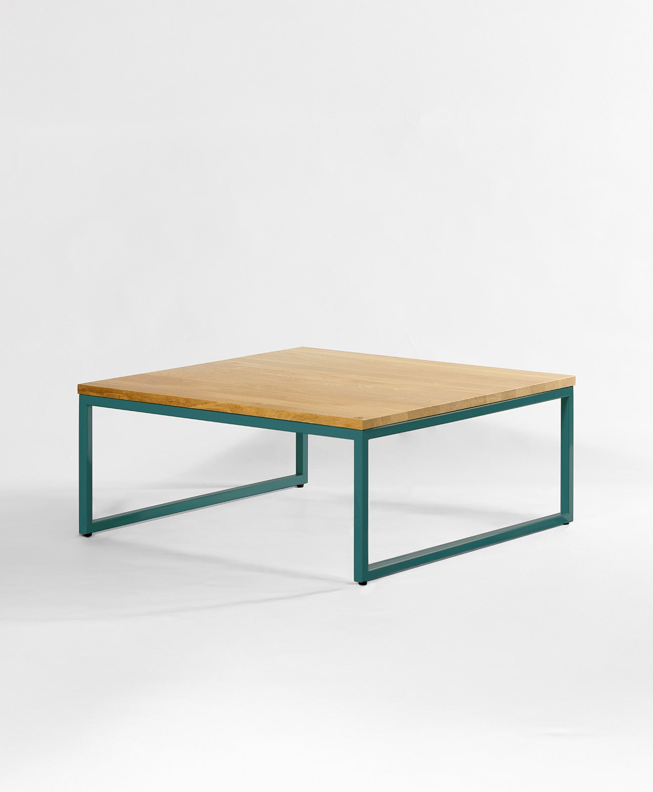Couchtisch Holz & Metall TALON in Blaugrün