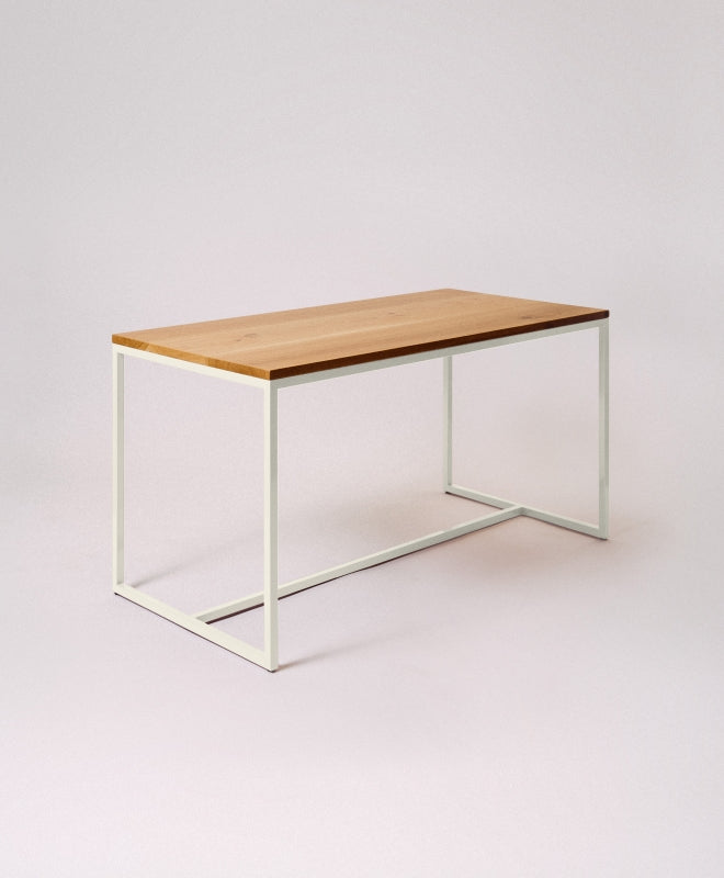 Kawentsmann Tisch "Talon" mit Mittelstrebe in weiß