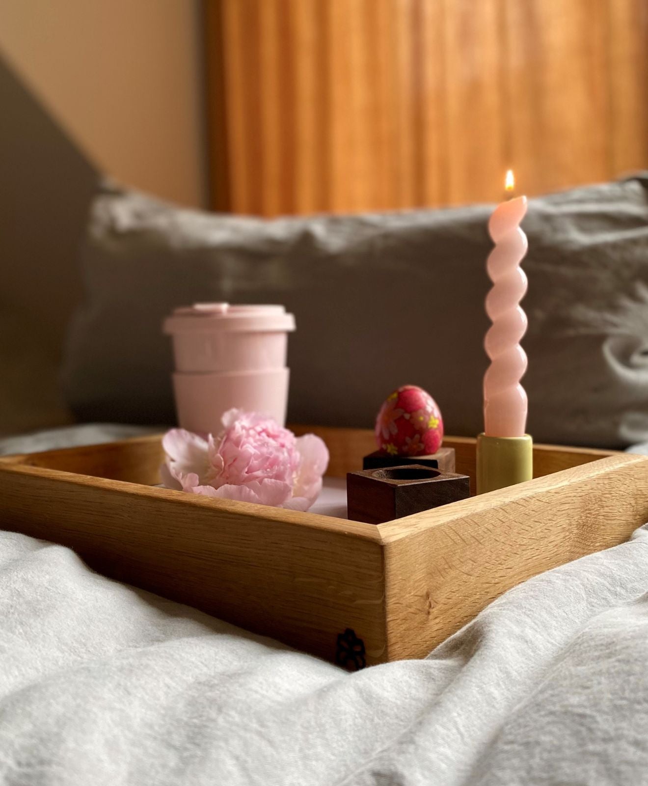 Holztablett aus Eiche & HPL ALMA von KAWENTSMANN