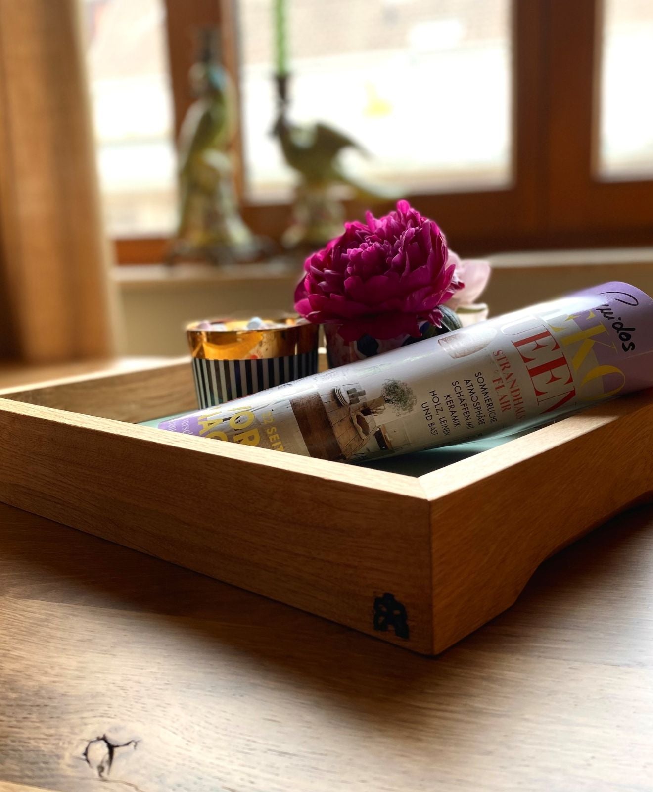 Holztablett aus Eiche & HPL ALMA von KAWENTSMANN