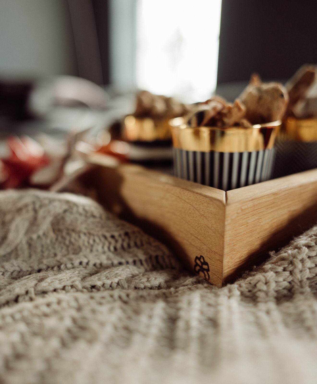 Holztablett aus Eiche & HPL ALMA von KAWENTSMANN