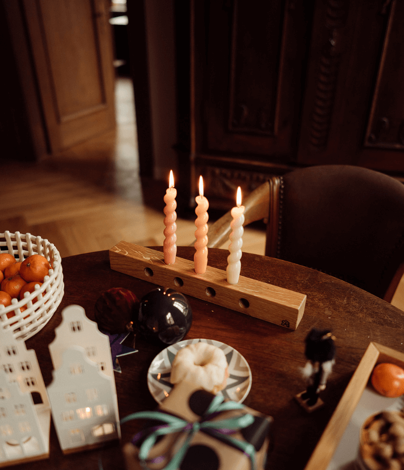 Kerzenständer aus Holz Adventskranz Kawentskranz von Kawentsmann