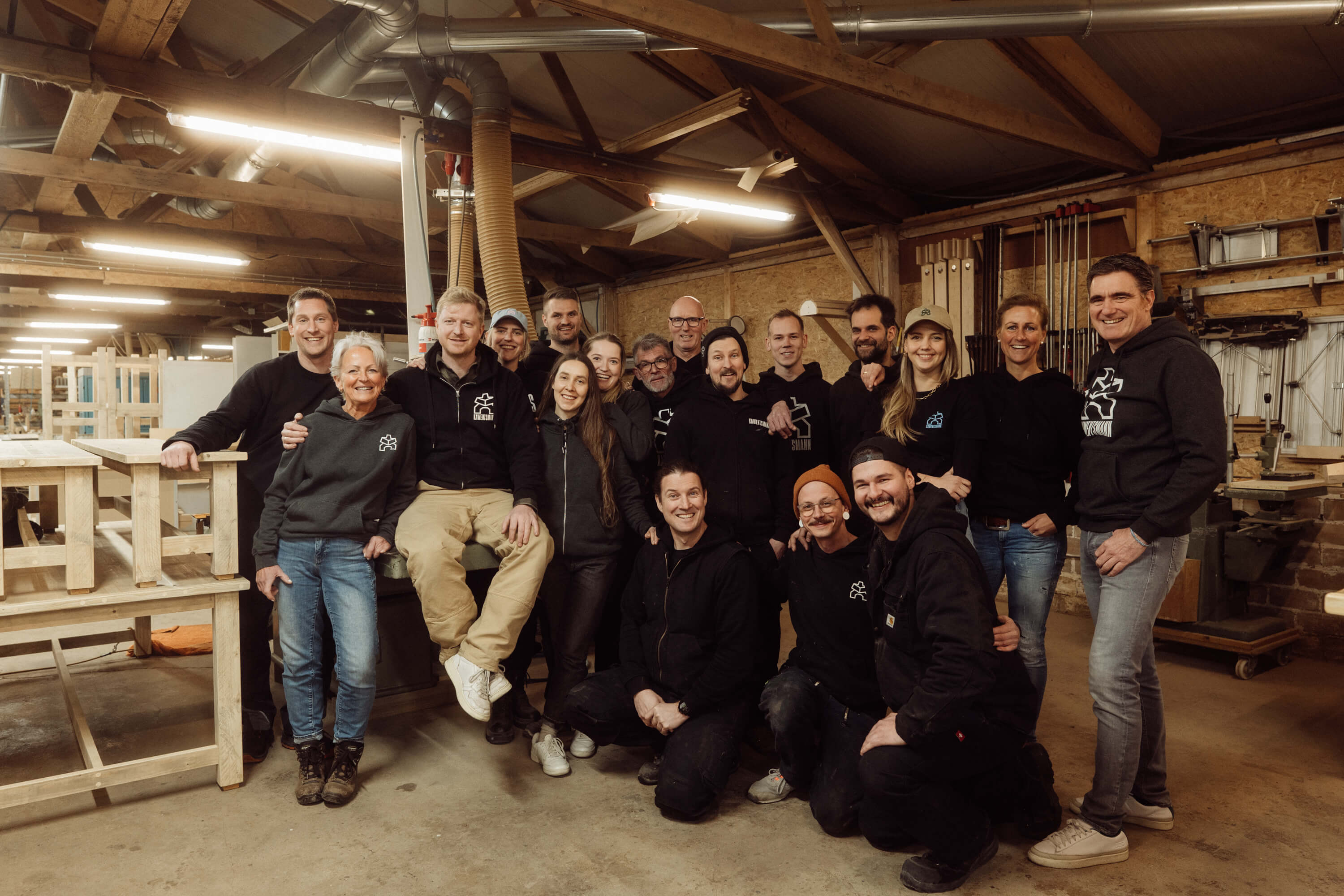 Team KAWENTSMANN in der eignenen Werkstatt in Nottuln