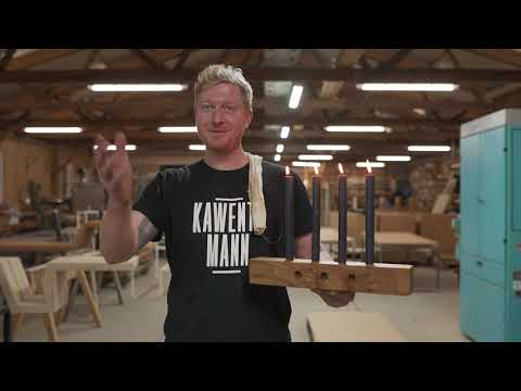 Video Kawentsmann stellt den Kawentskranz vor - unser Adventskranz & Kerzenständer aus Holz