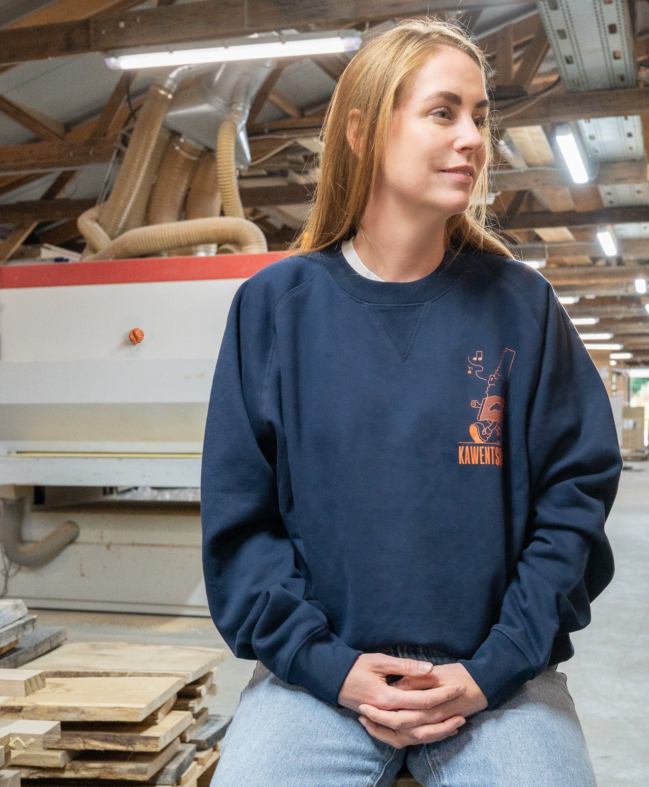 Sweatshirt in Dunkelblau Daily Grind
