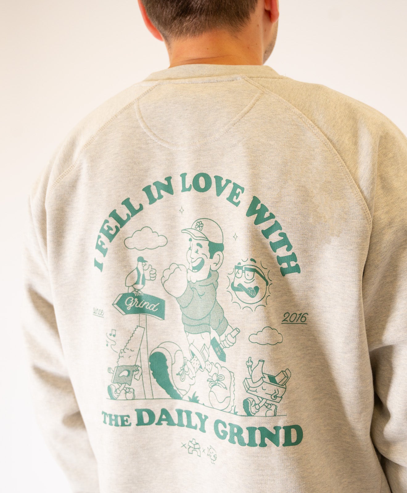 Sweatshirt in Grau Daily Grind
