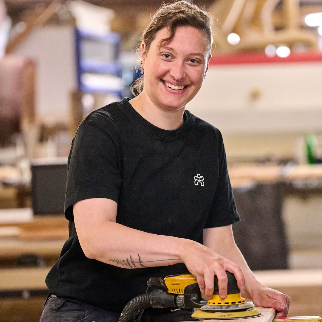 Teammitglied Sandra - Tischlerin