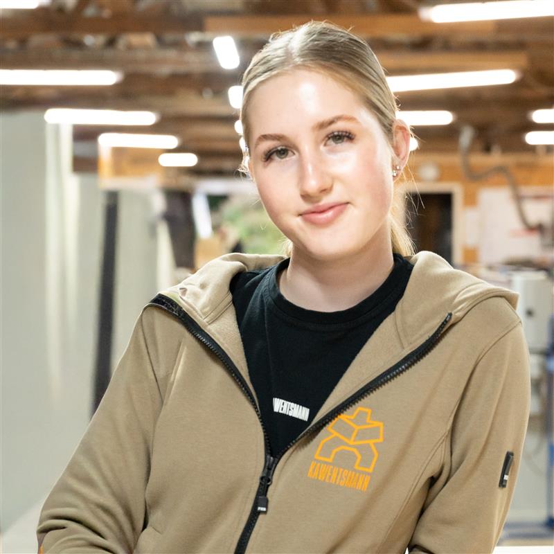 Teammitglied Lotta - Auszubildende Tischlerin