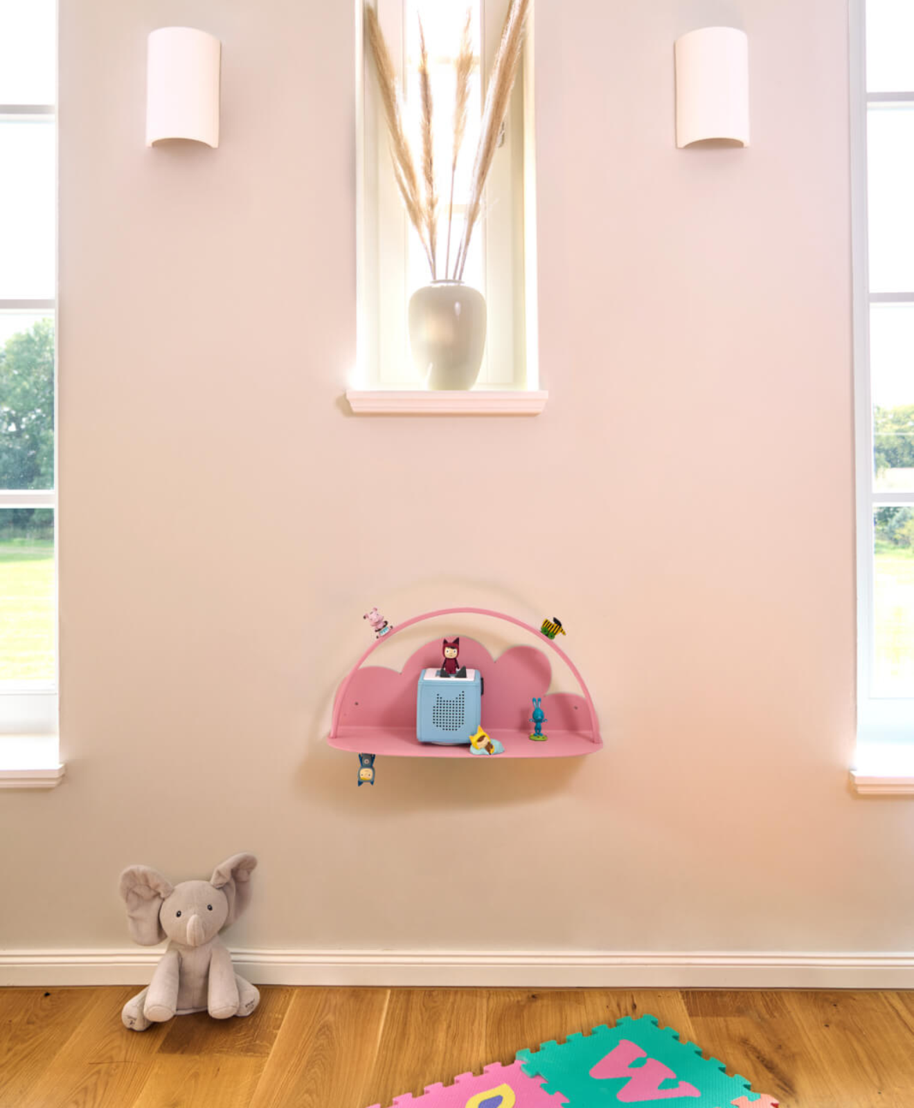 Wandregal für die Toniebox & Tonies Wolke in Rosa