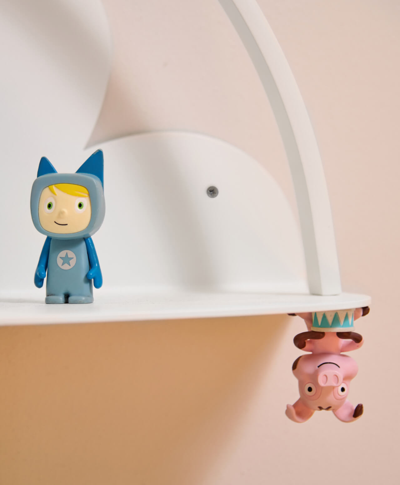 Wandregal für die Toniebox & Tonies Wolke in Weiß - Detail