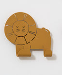 Wandhaken für Kinder Motiv Löwe braunbeige