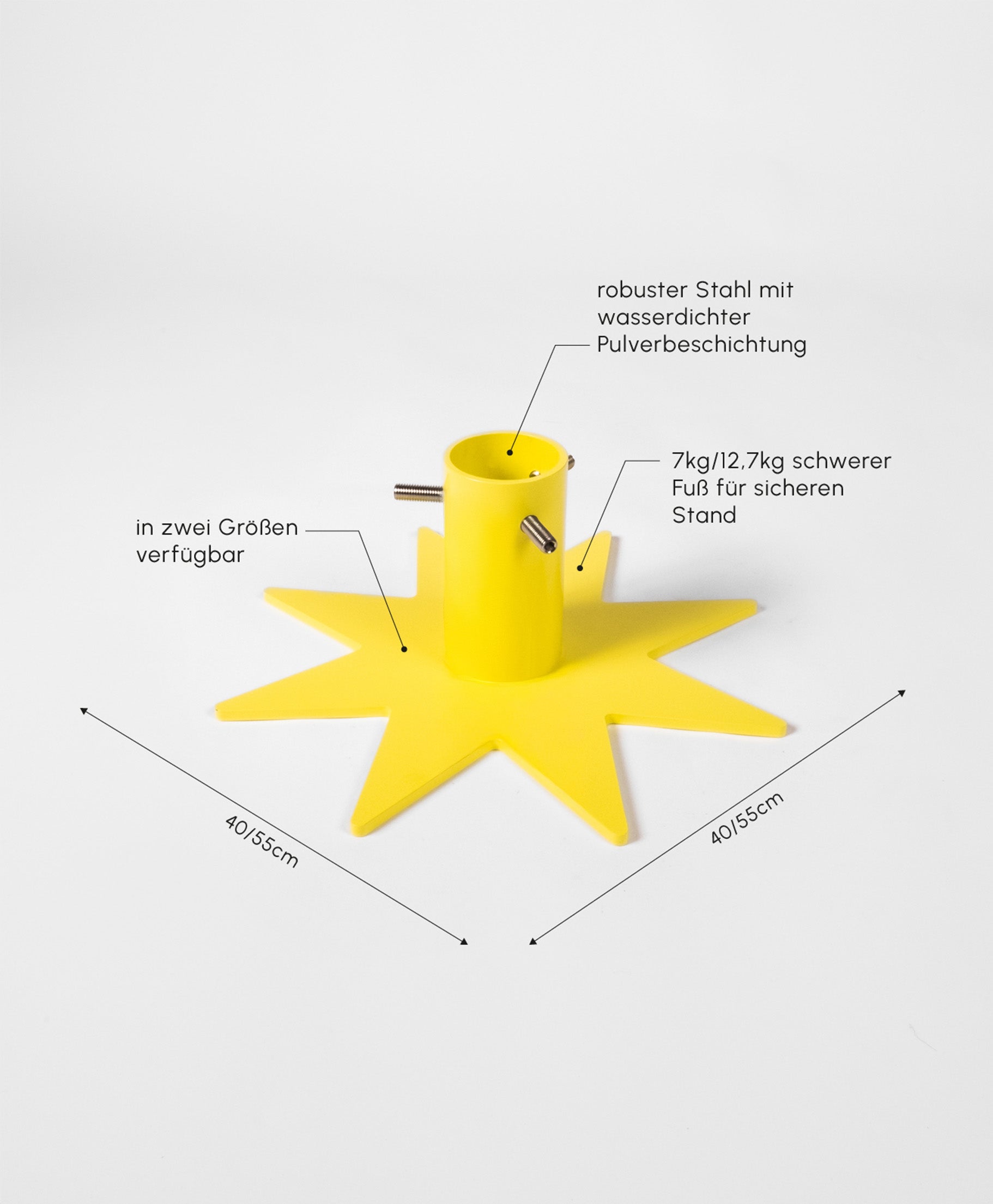 Studiobild Weihnachtsbaumständer STERN - Details