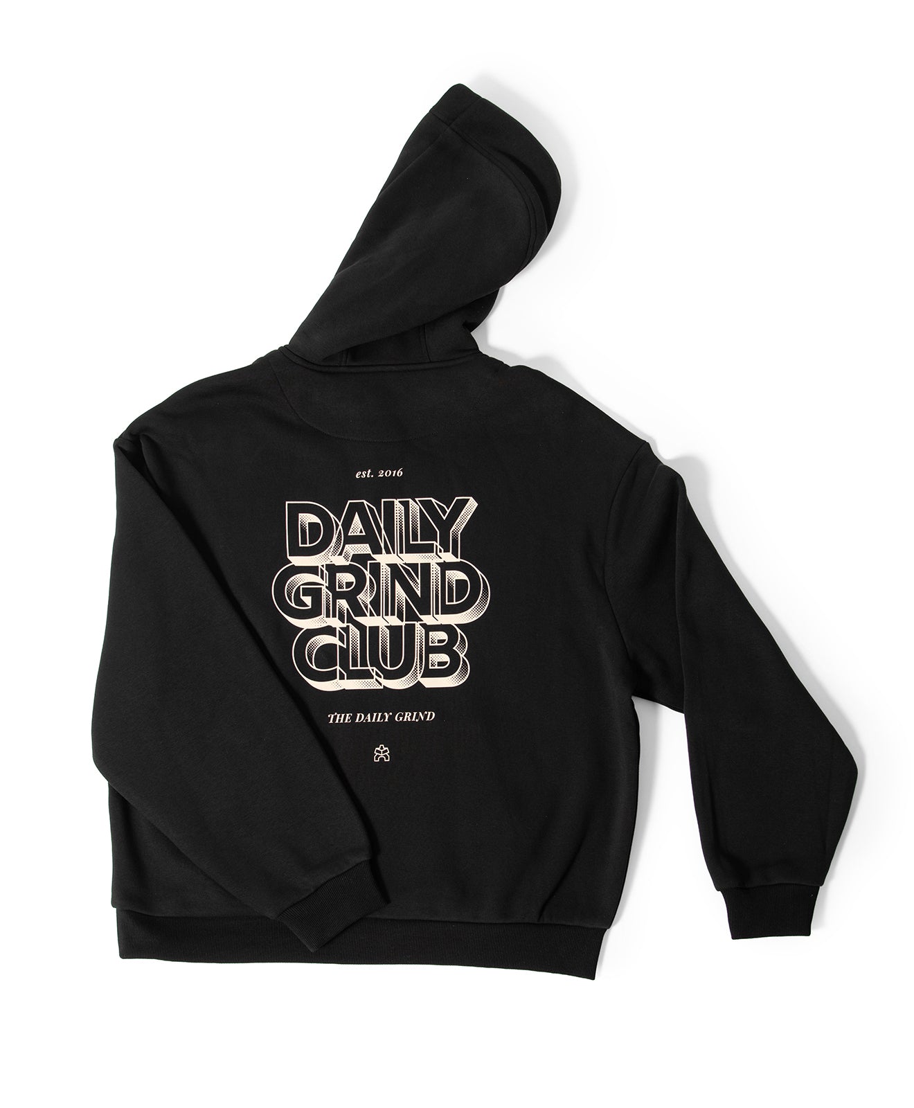 Hoodie Schwarz "Daily Grind"