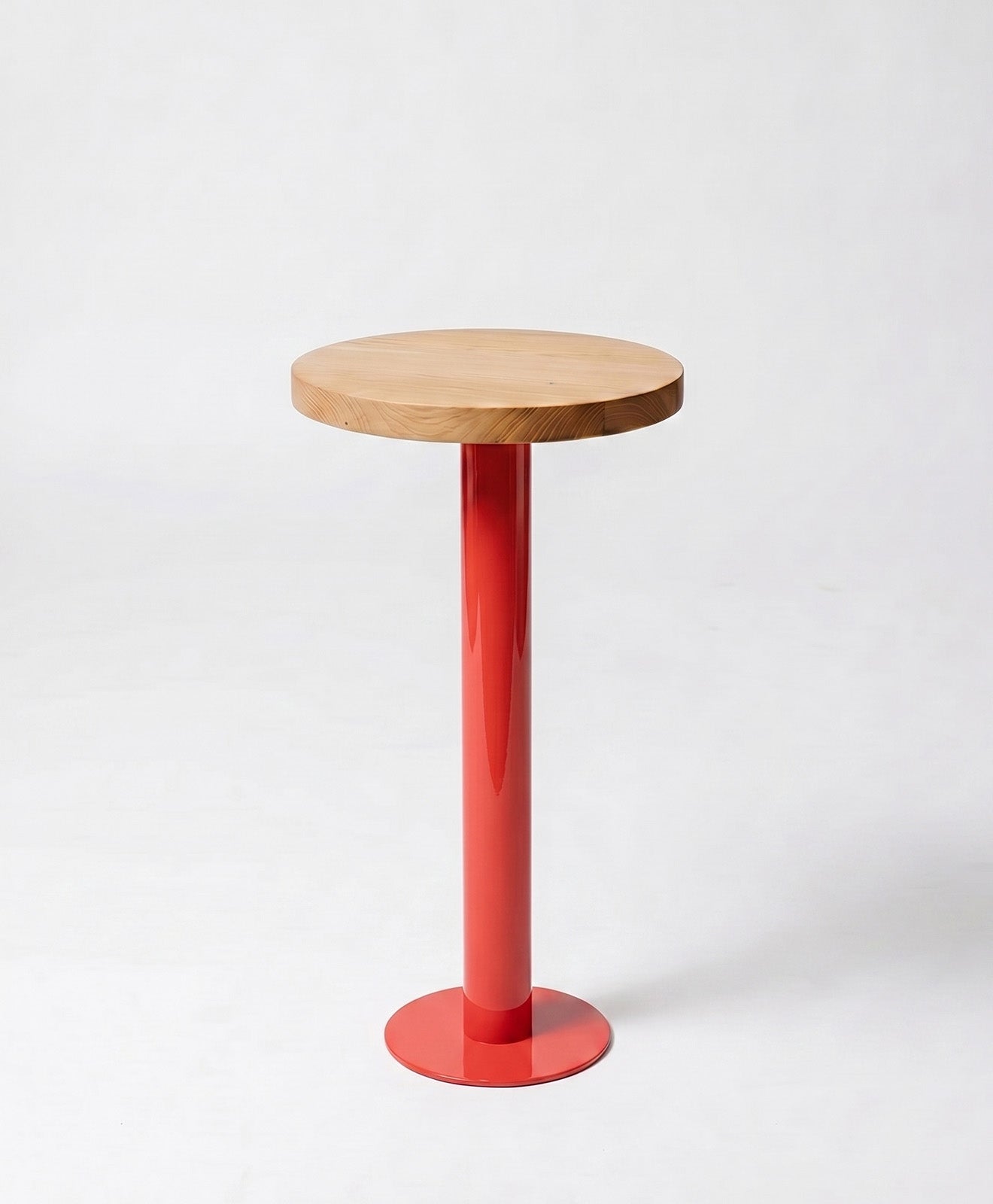Beistelltisch rund aus Holz & Metall ALBERT