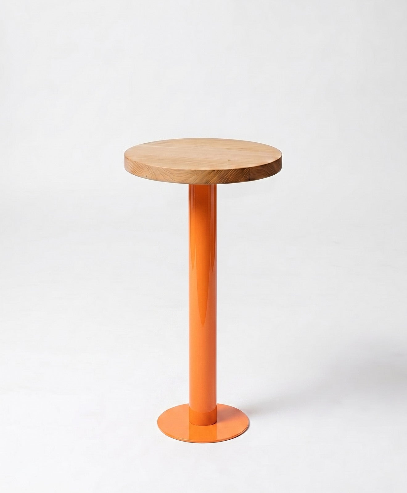 Beistelltisch rund aus Holz & Metall ALBERT