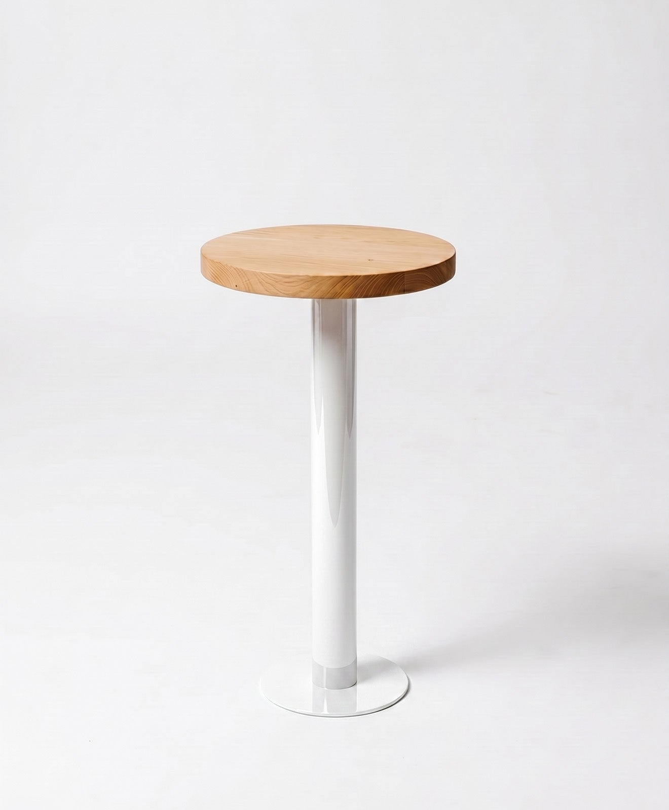 Beistelltisch rund aus Holz & Metall ALBERT