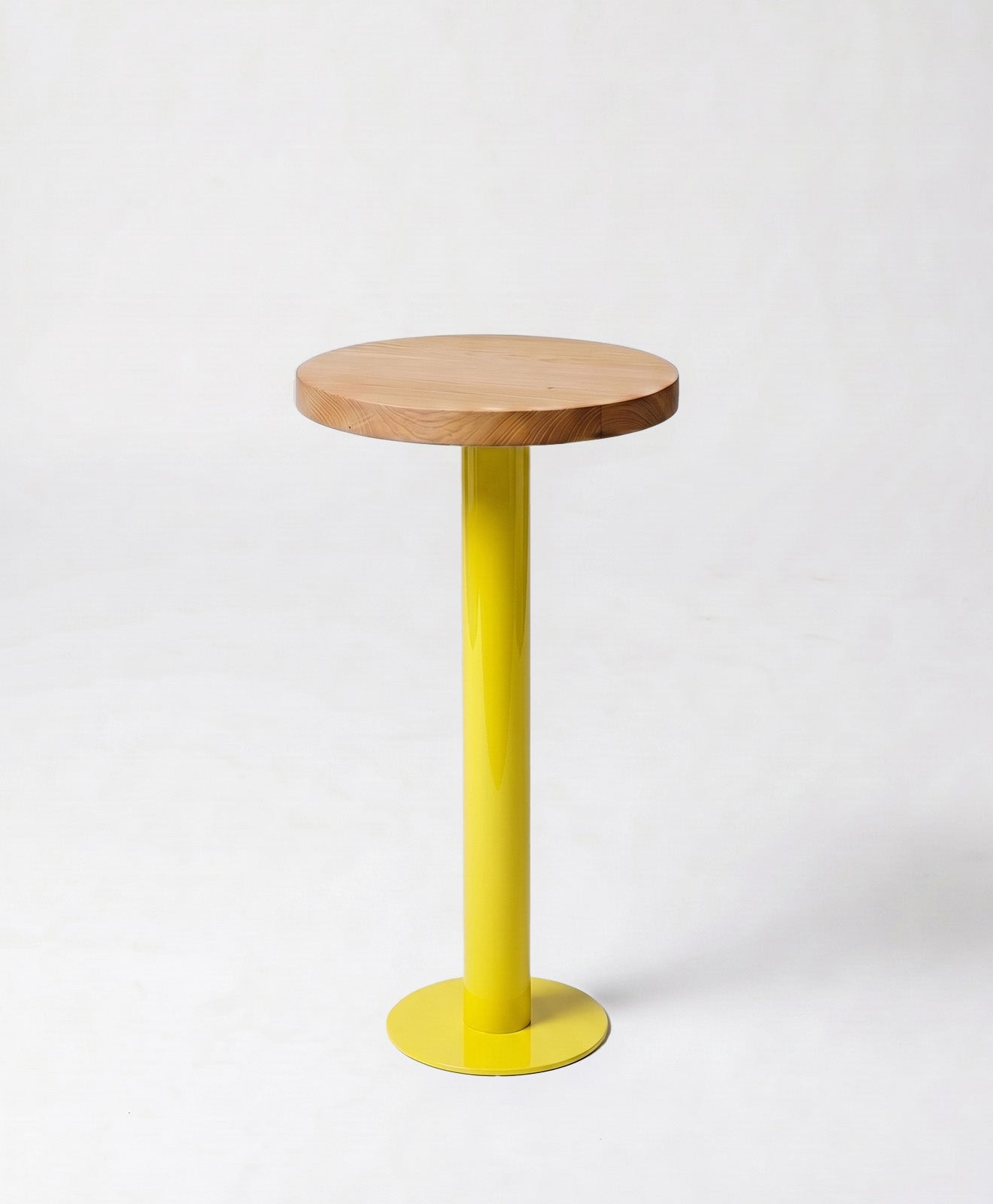 Beistelltisch rund aus Holz & Metall ALBERT