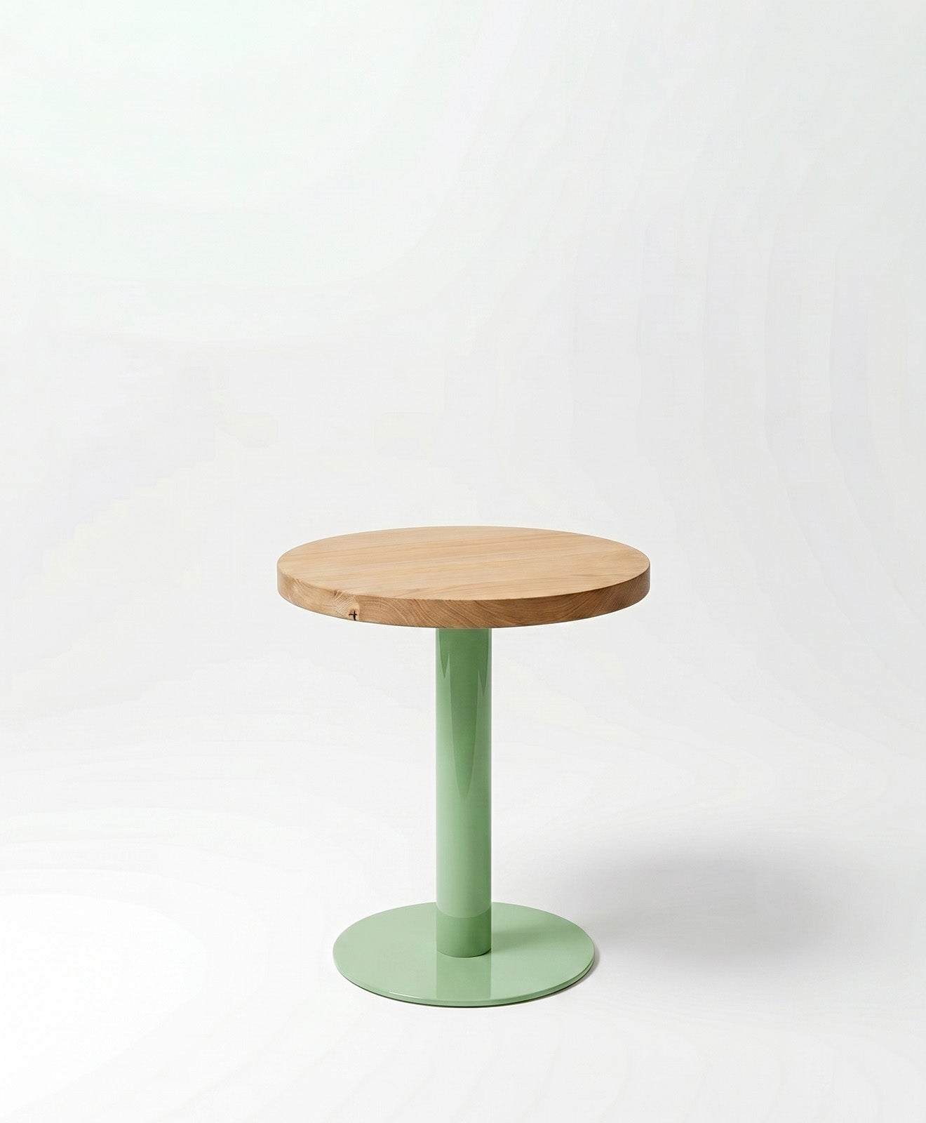 Beistelltisch rund aus Holz & Metall ALBERT