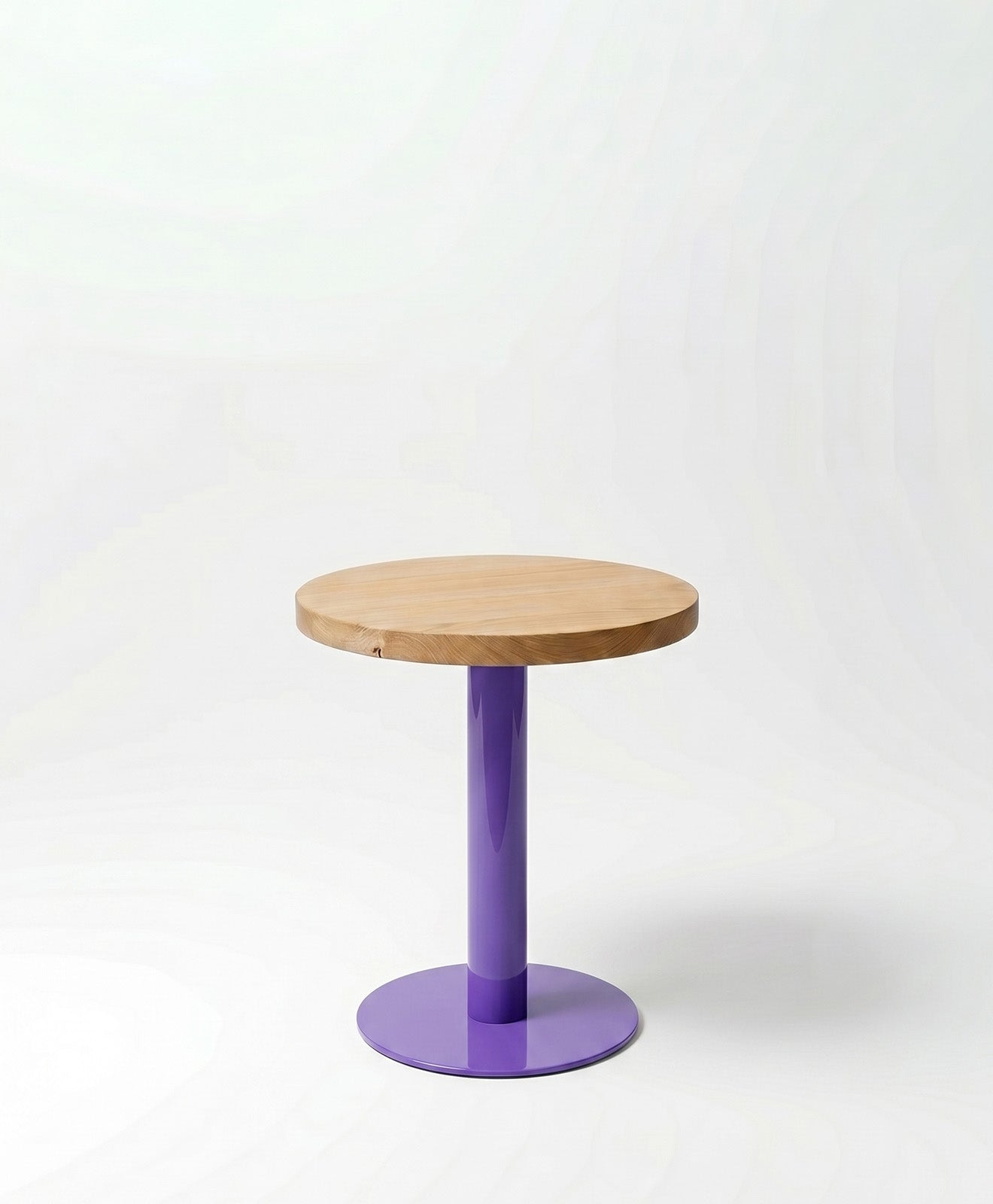 Beistelltisch rund aus Holz & Metall ALBERT