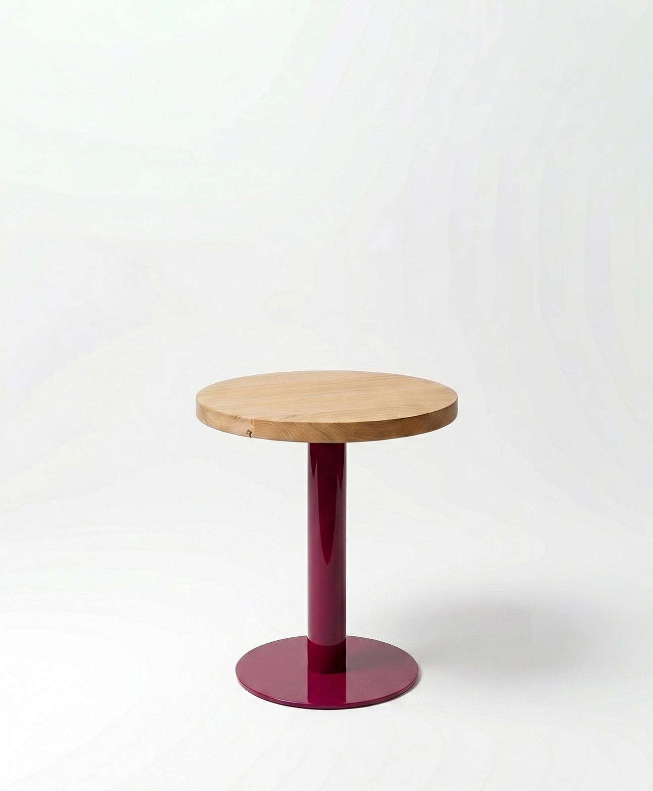 Beistelltisch rund aus Holz & Metall ALBERT