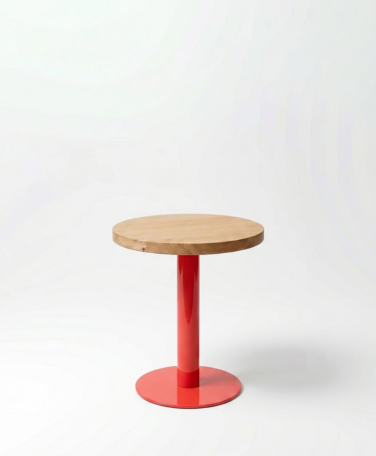 Beistelltisch rund aus Holz & Metall ALBERT
