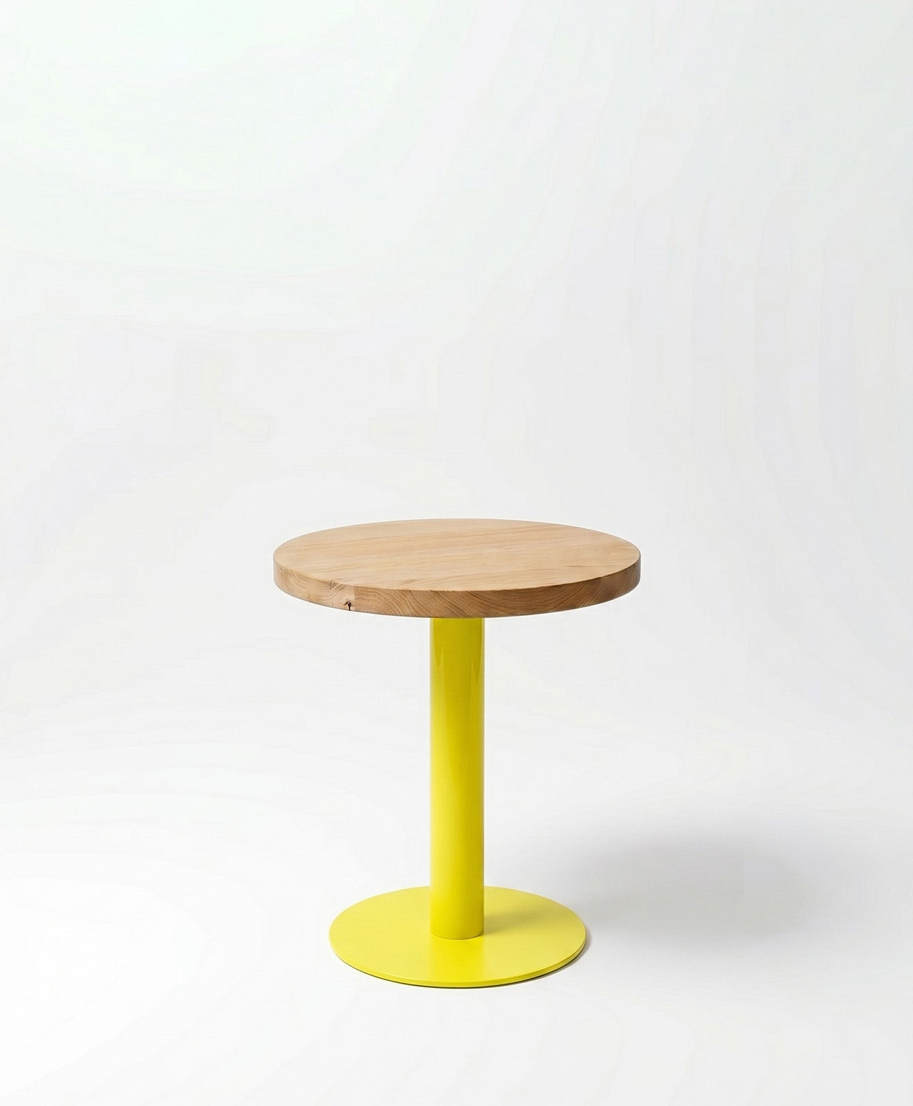 Beistelltisch rund aus Holz & Metall ALBERT