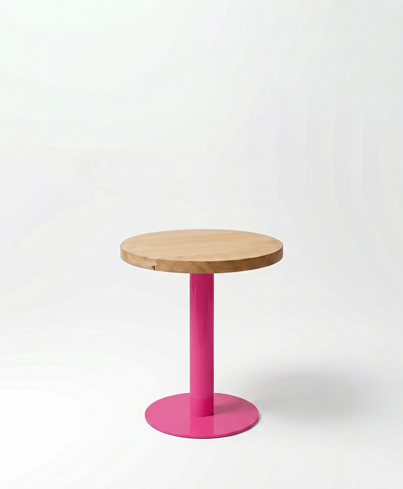 Beistelltisch rund aus Holz & Metall ALBERT