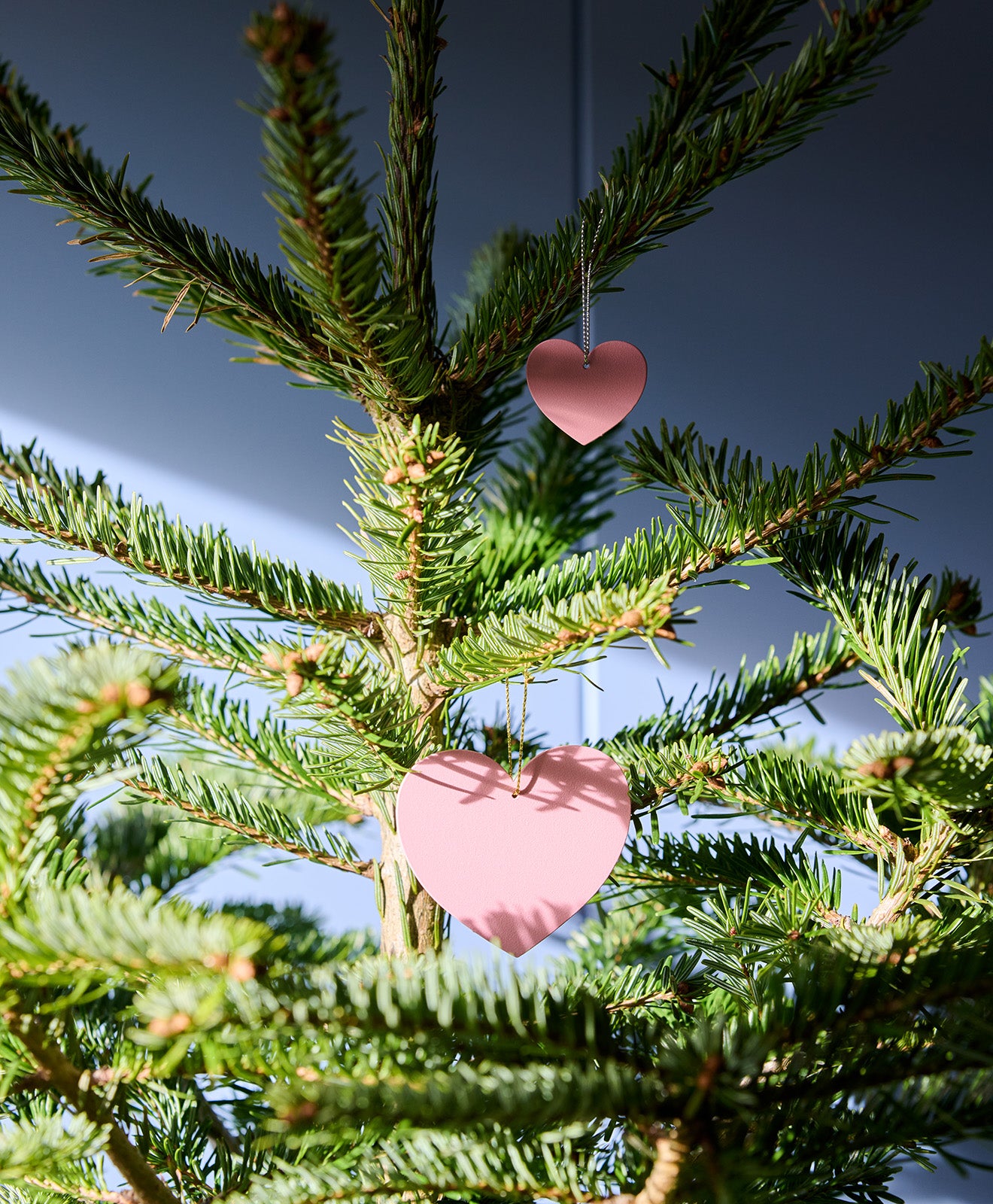 Weihnachtsbaumschmuck Metall HERZ 3er SET