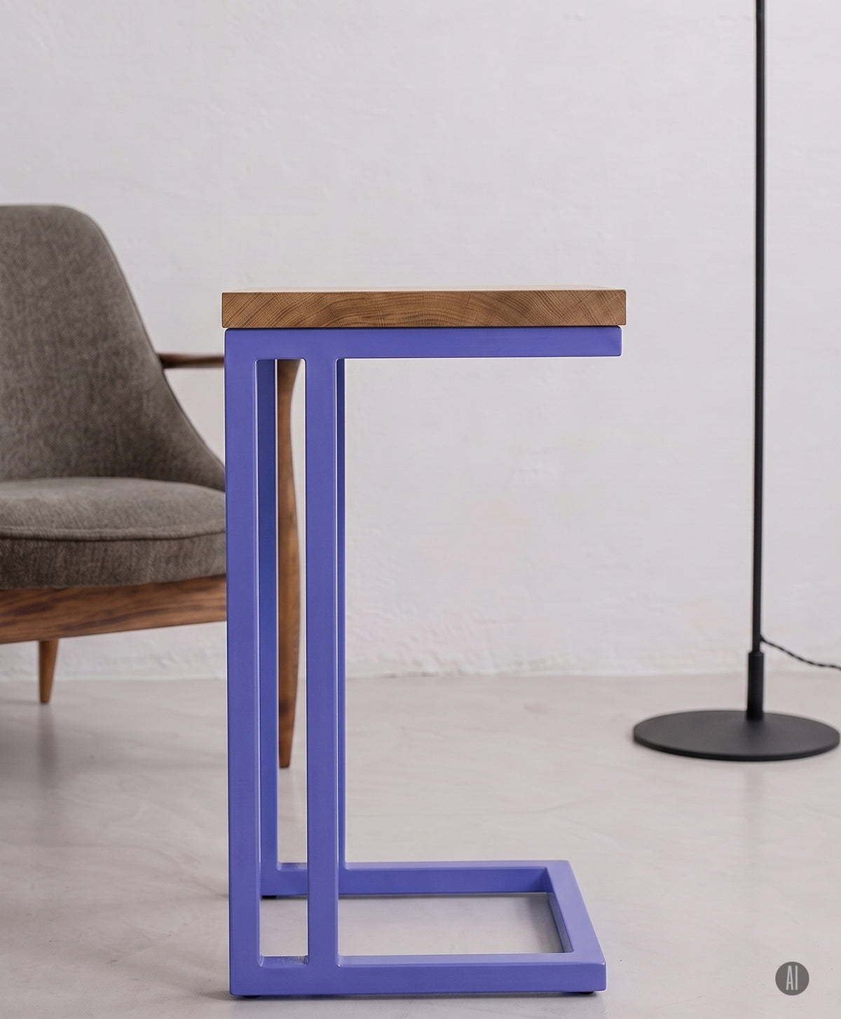 Beistelltisch | Couchtisch aus Holz & Metall ALFONS