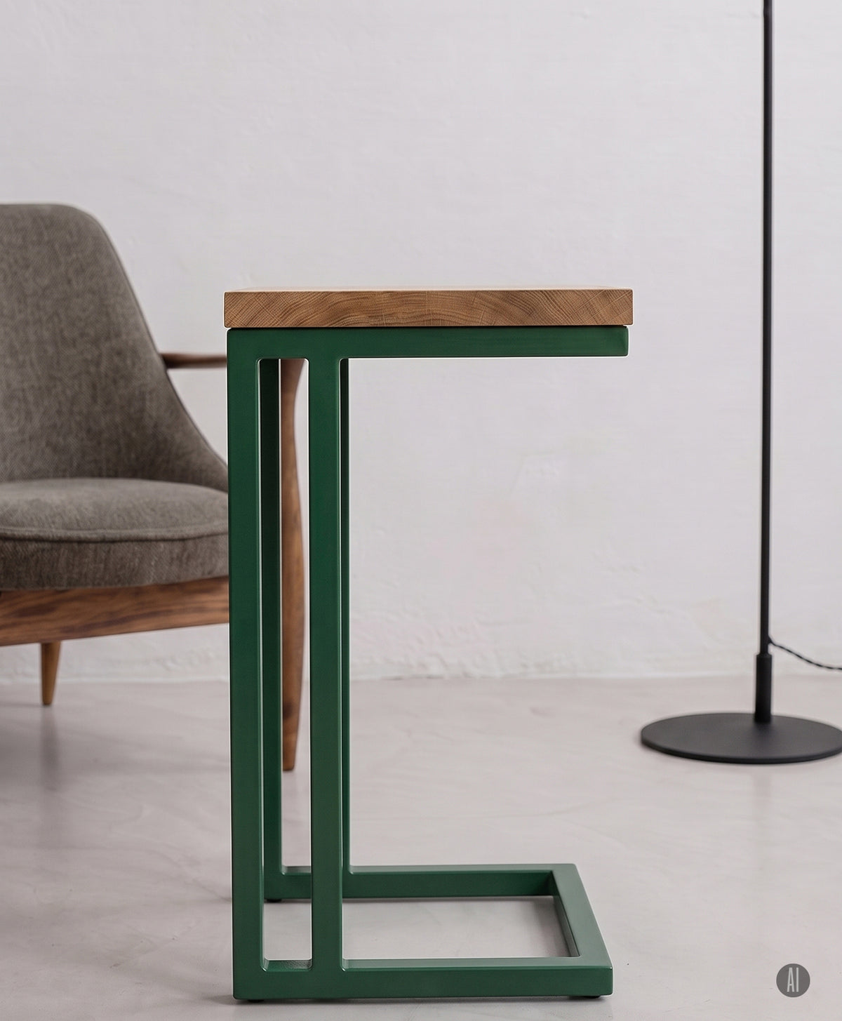 Beistelltisch | Couchtisch aus Holz & Metall ALFONS