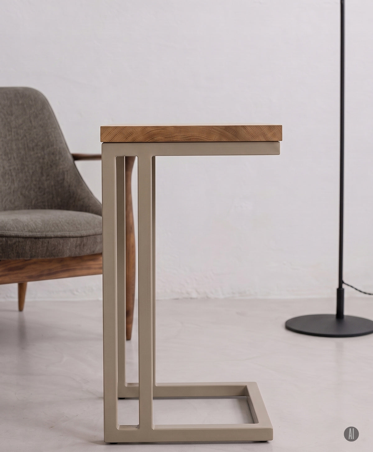 Beistelltisch | Couchtisch aus Holz & Metall ALFONS