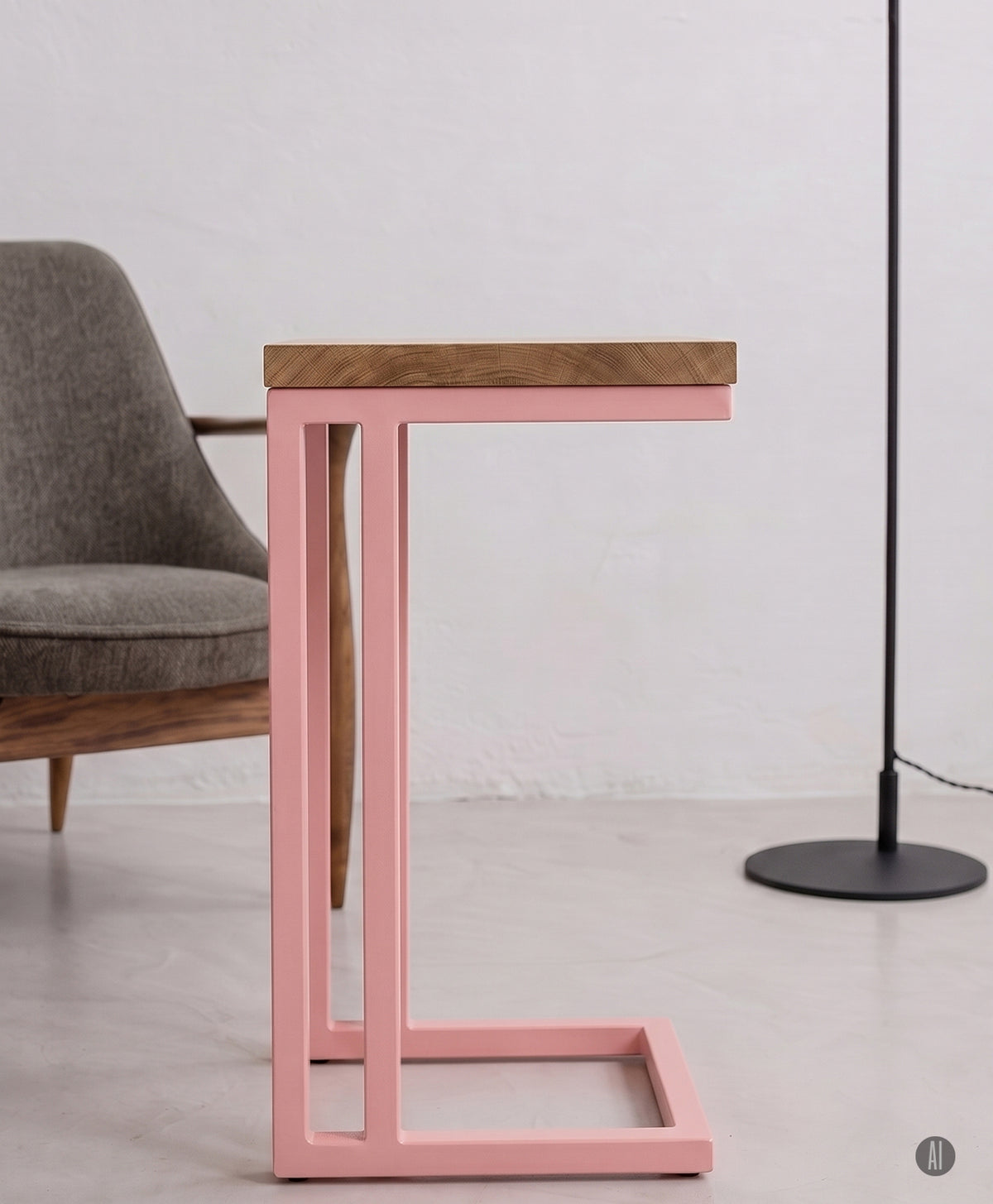 Beistelltisch | Couchtisch aus Holz & Metall ALFONS