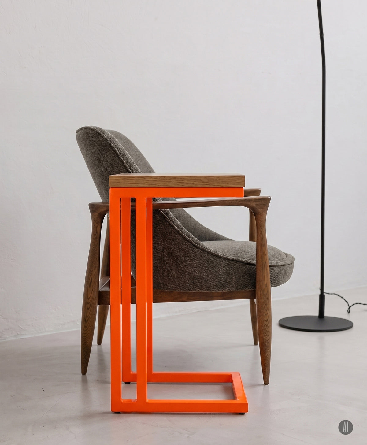 Beistelltisch | Couchtisch aus Holz & Metall ALFONS
