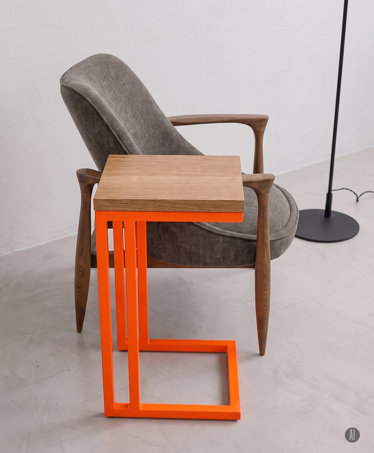 Beistelltisch | Couchtisch aus Holz & Metall ALFONS
