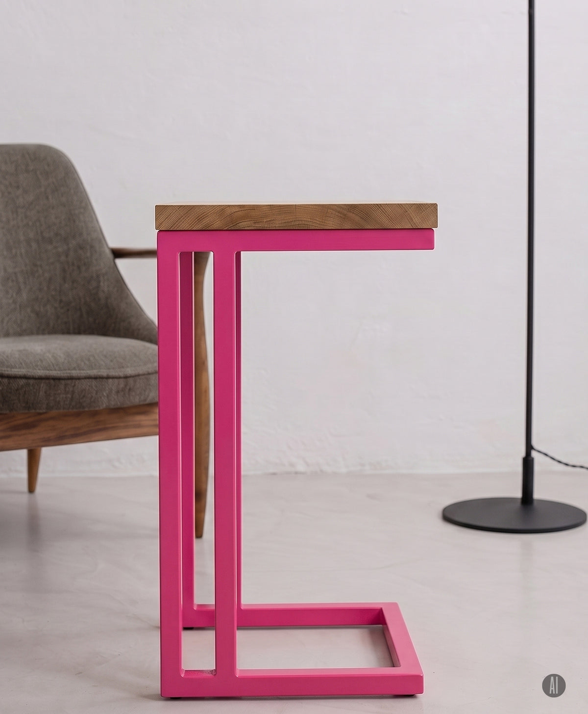 Beistelltisch | Couchtisch aus Holz & Metall ALFONS