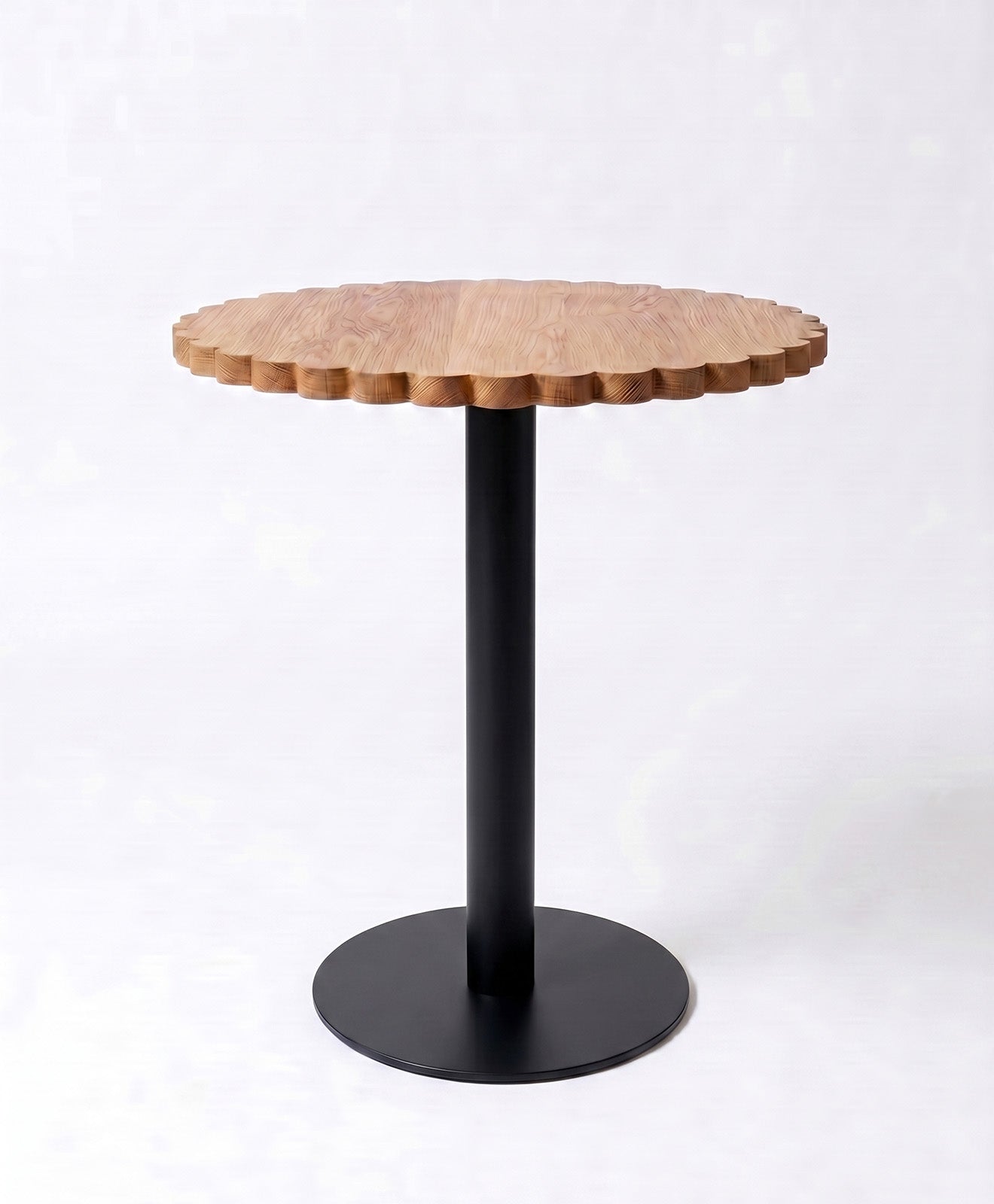 Bistrotisch rund Holz & Stahl Blume von KAWENTSMANN