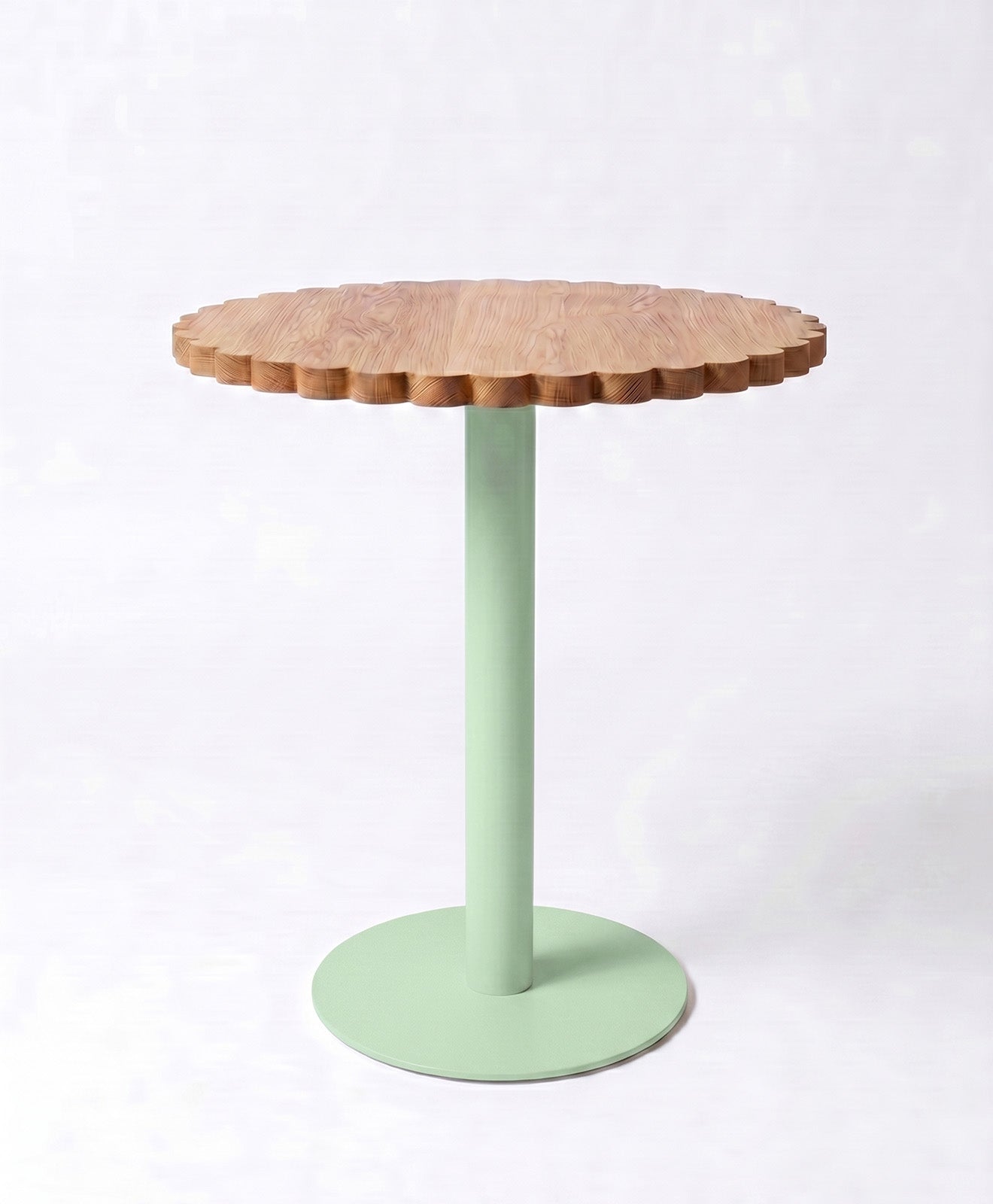 Bistrotisch rund Holz & Stahl Blume von KAWENTSMANN