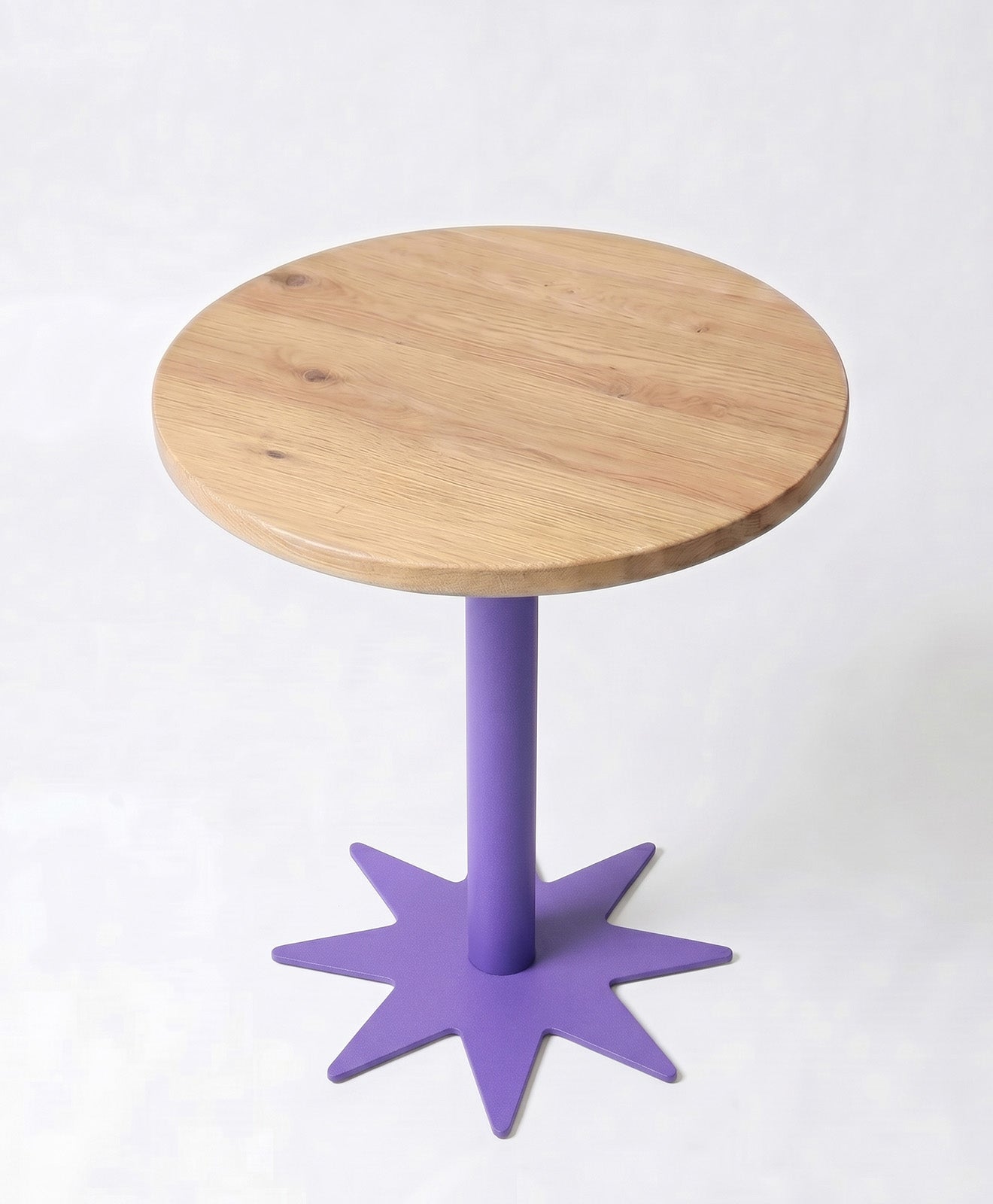 Bistrotisch rund aus Holz & Stahl STERN