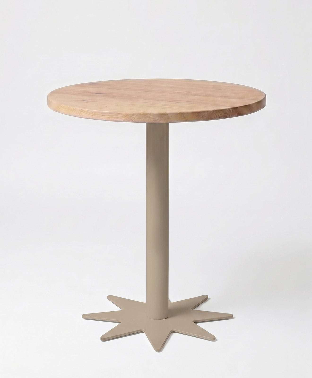 Bistrotisch rund aus Holz & Stahl STERN