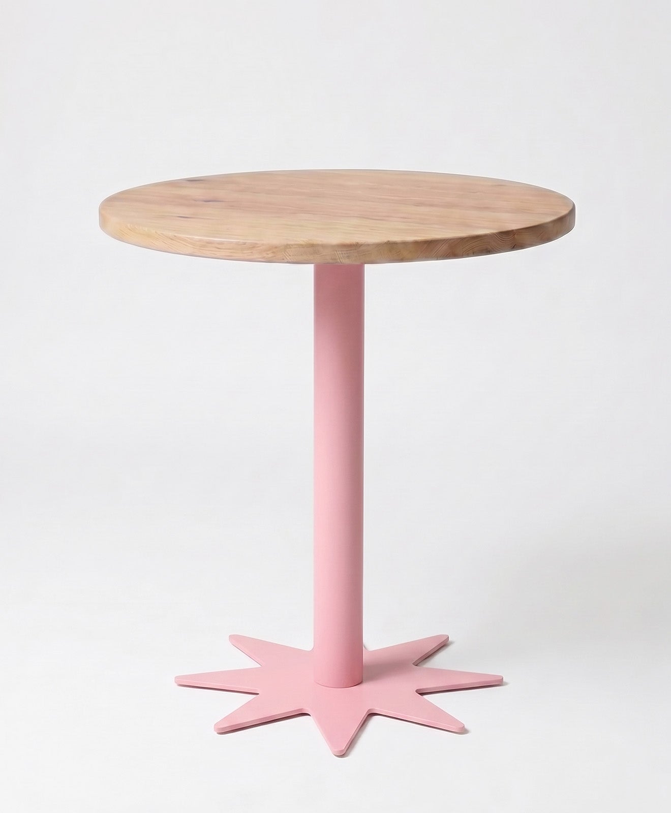 Bistrotisch rund aus Holz & Stahl STERN