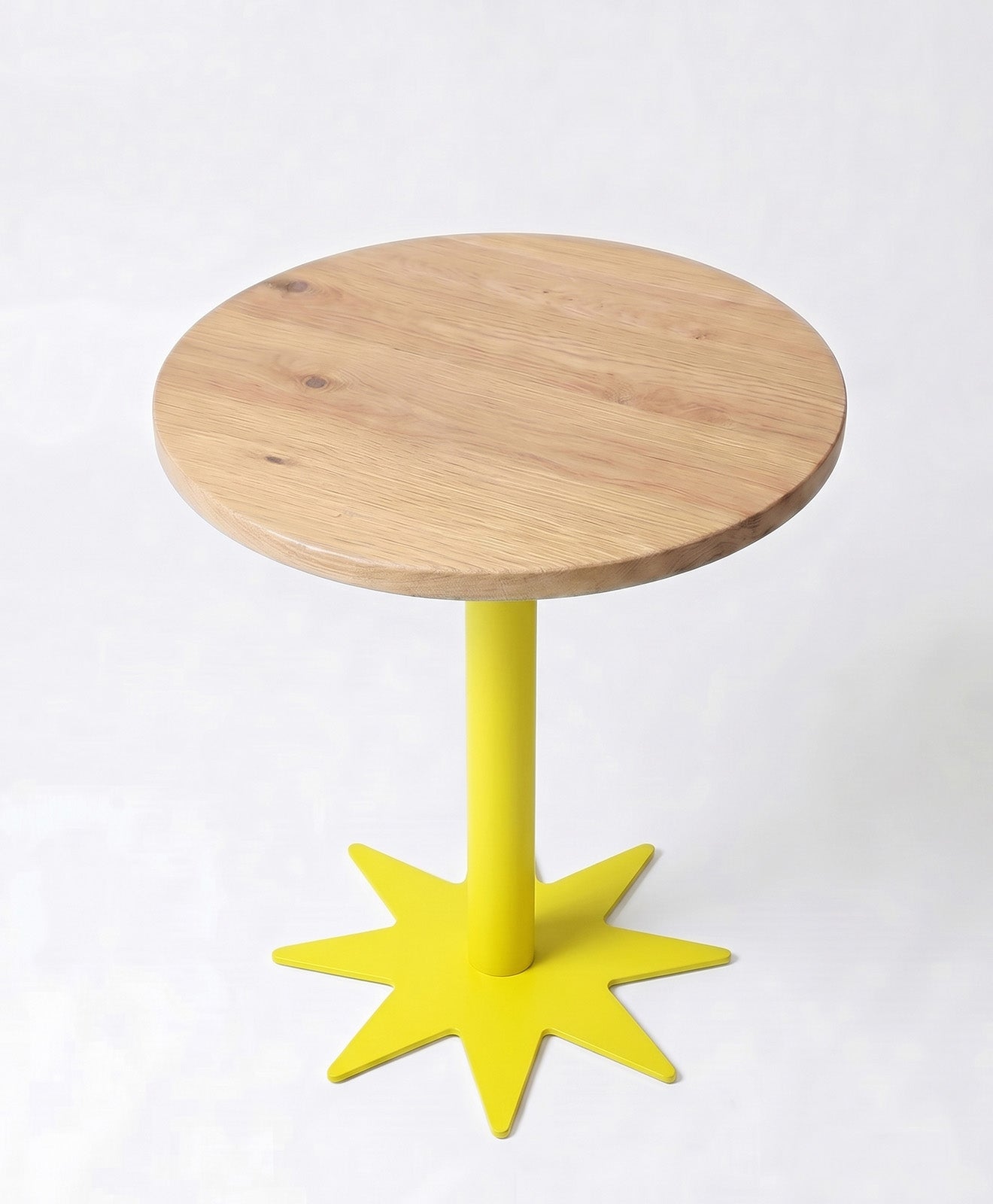 Bistrotisch rund aus Holz & Stahl STERN